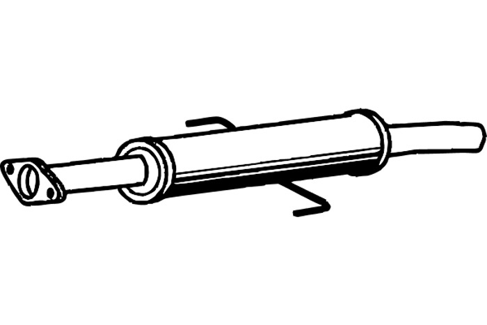 Intermediate muffler