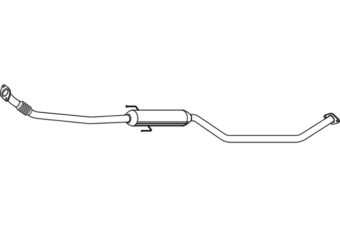 Intermediate muffler