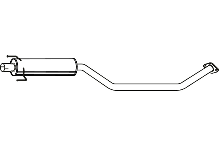 Intermediate muffler