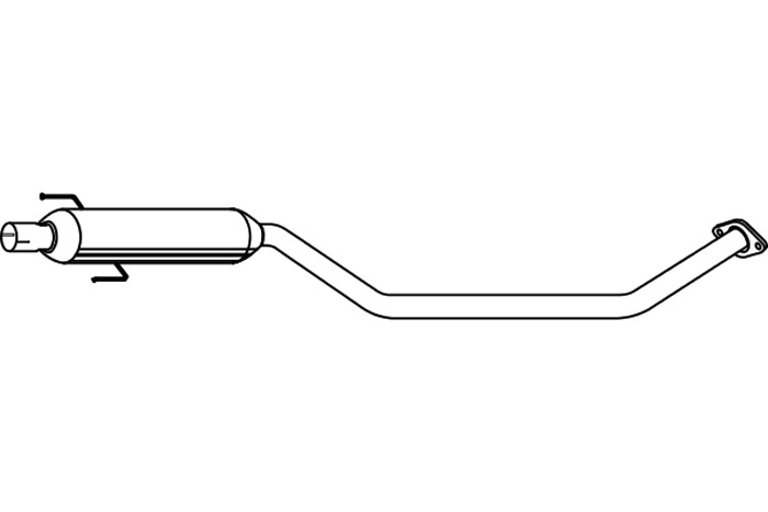 Intermediate muffler