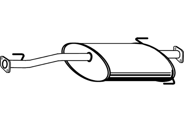 Intermediate muffler