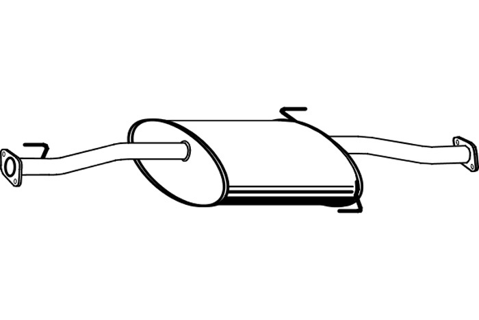 Intermediate muffler