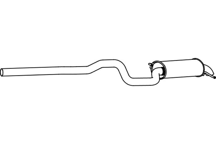 Rear muffler
