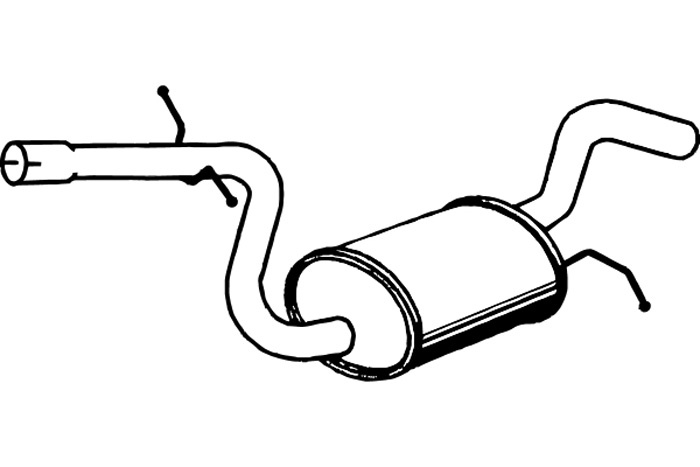 Intermediate muffler