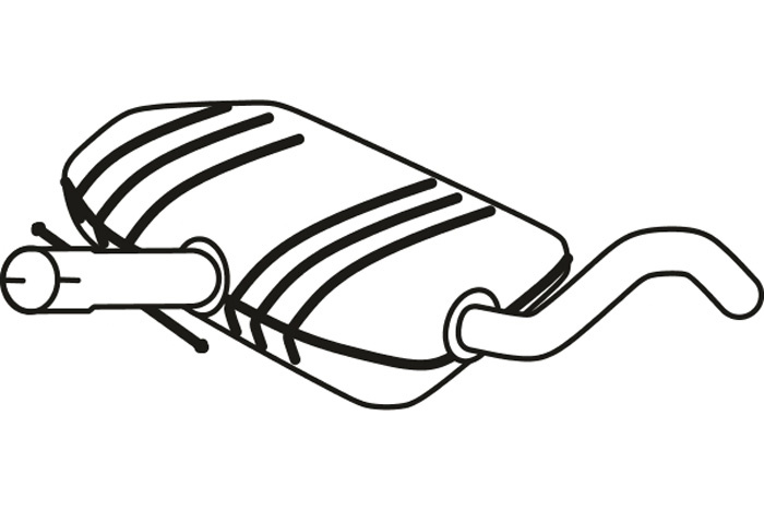 Intermediate muffler