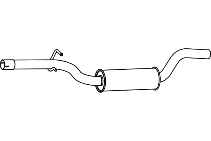 Intermediate muffler