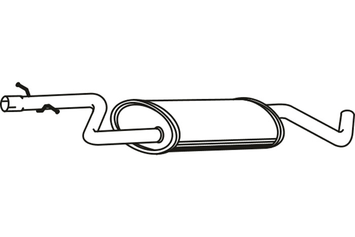 Intermediate muffler