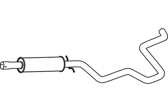Intermediate muffler