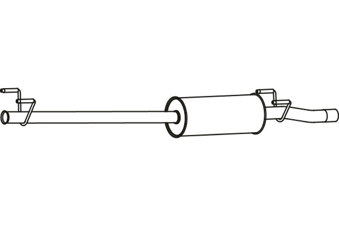 Intermediate muffler