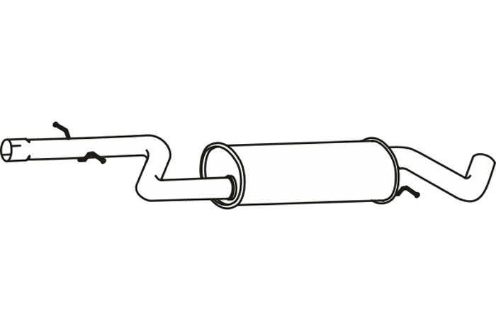 Intermediate muffler