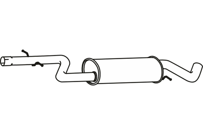 Intermediate muffler