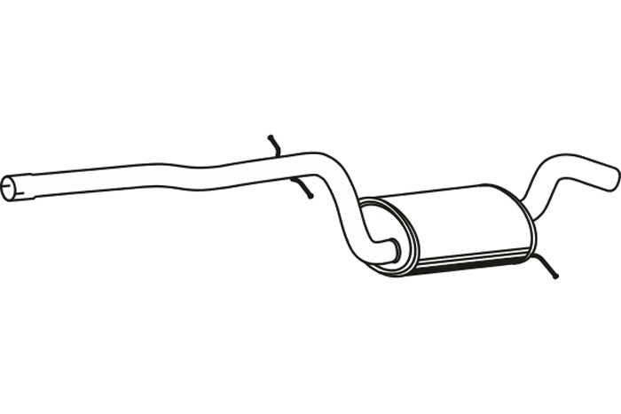 Intermediate muffler