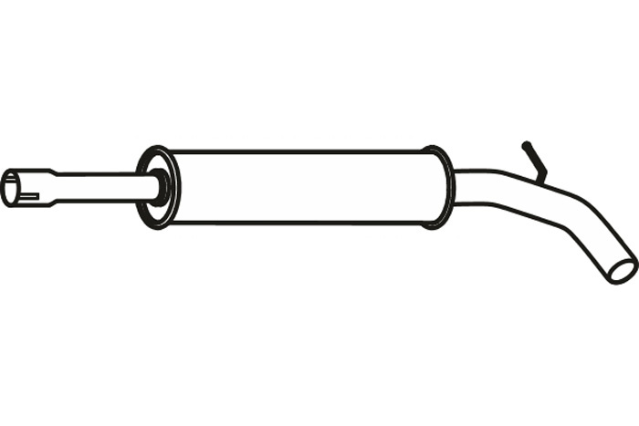 Intermediate muffler