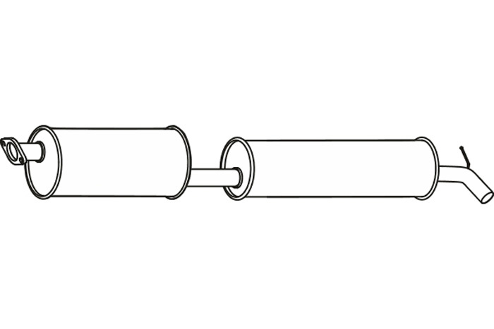 Intermediate muffler