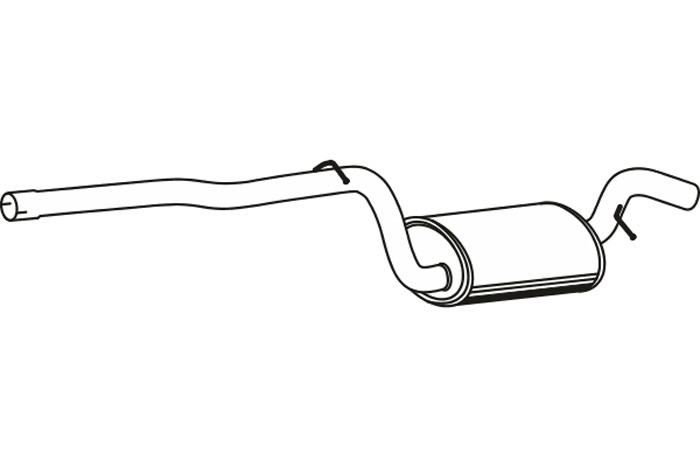 Intermediate muffler