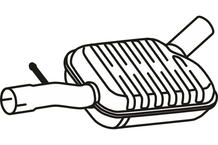 Intermediate muffler