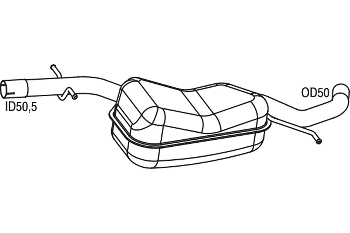 Intermediate muffler