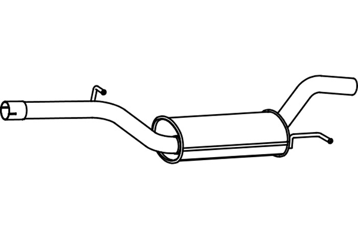 Intermediate muffler