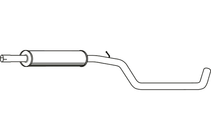 Intermediate muffler