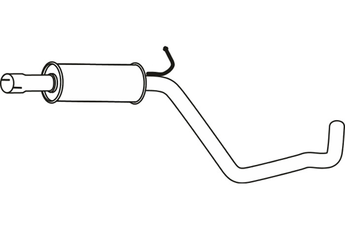 Intermediate muffler