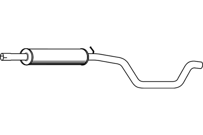 Intermediate muffler
