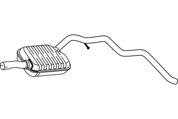 Intermediate muffler