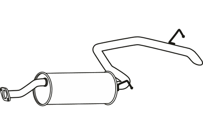 Intermediate muffler