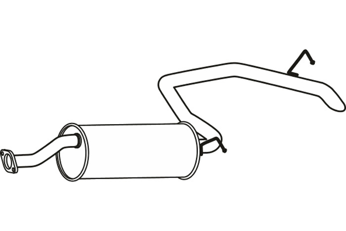 Intermediate muffler