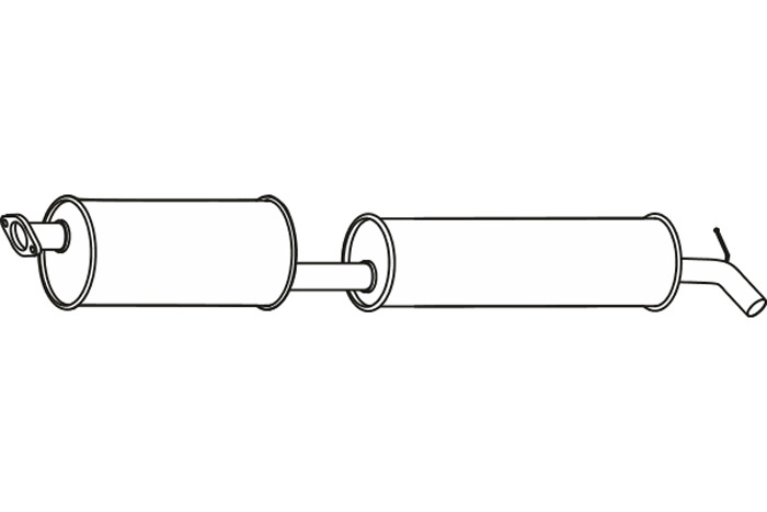 Intermediate muffler