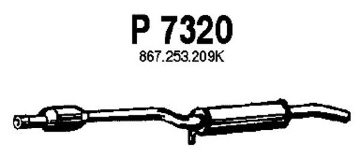 Intermediate muffler