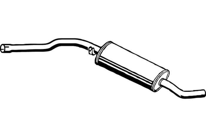 Intermediate muffler