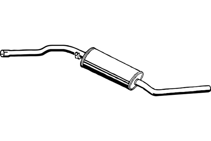 Intermediate muffler