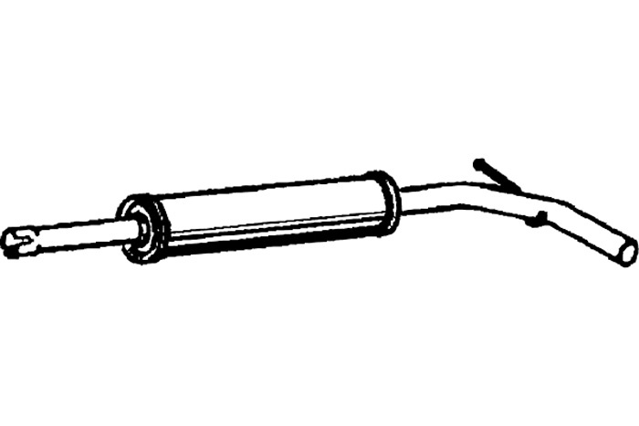 Intermediate muffler