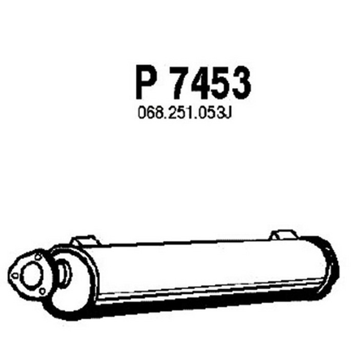 Rear muffler