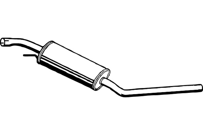 Intermediate muffler