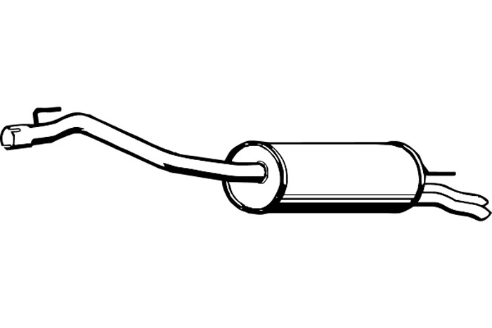 Rear muffler