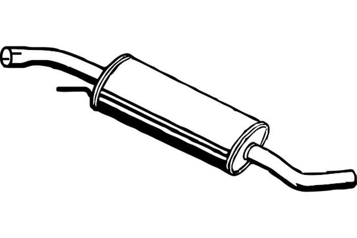 Intermediate muffler