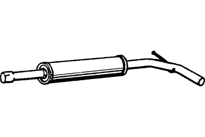 Intermediate muffler
