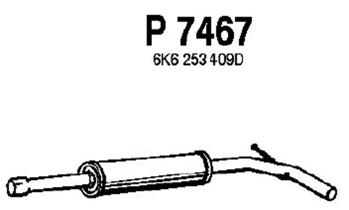 Intermediate muffler