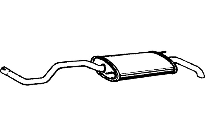 Rear muffler