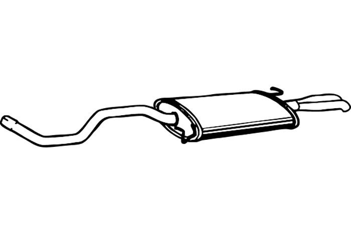Rear muffler