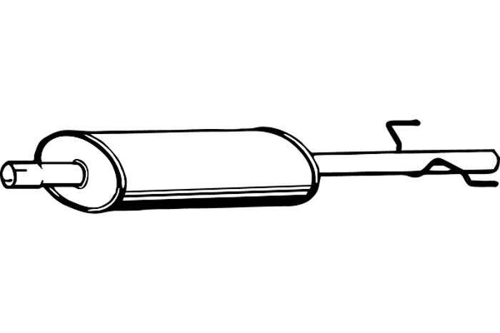 Intermediate muffler