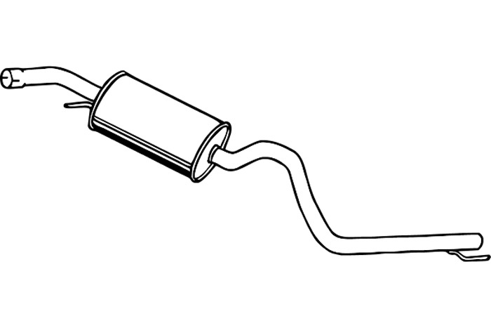 Intermediate muffler