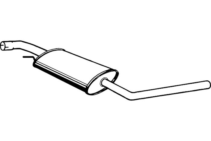 Intermediate muffler