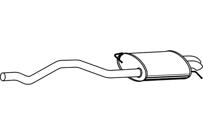 Rear muffler