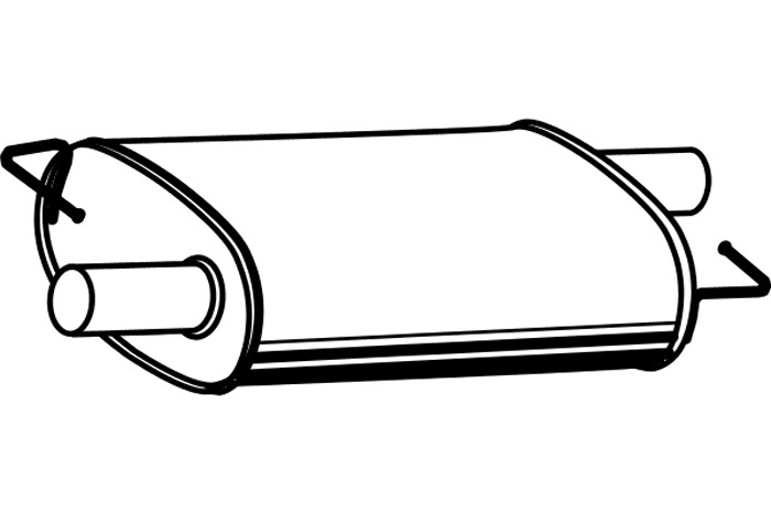 Intermediate muffler