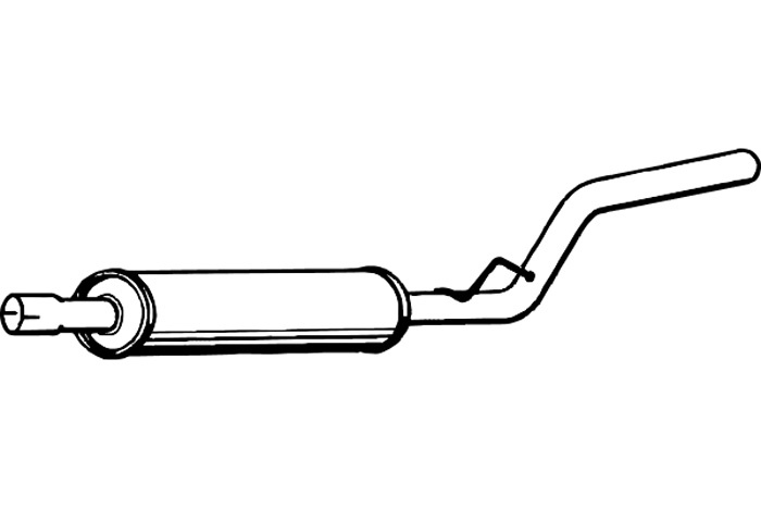 Intermediate muffler