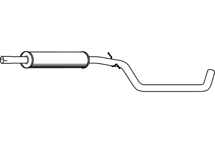 Intermediate muffler