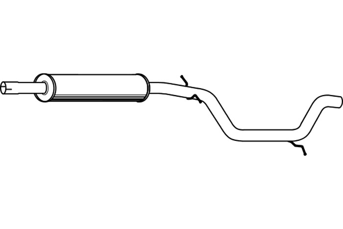 Intermediate muffler