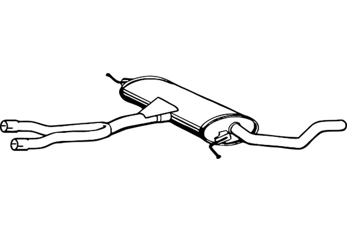 Intermediate muffler